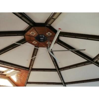 China Guangzhou QX Gearless Servo HVLS Large Space Direct Industrial Huge Ceiling Fan For Philippines Church for sale