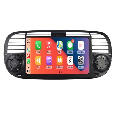 China GPS In Android 10.0 Quad Core Car Dvd Running Media Player FOR FIAT 500 GPS DPS WIFI 3G Steering Wheel Radio Control for sale