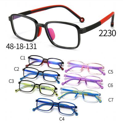 China New Fashion Sunglasses Frames Kids Soft Glass TR Blue Light Blocking Kids Glasses for sale