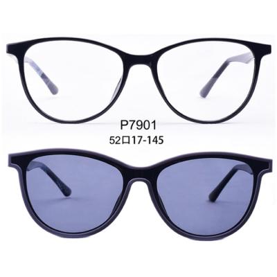 China Clip on hot sale tr90 high quality optical eyewear glass clip on glass frame for women unisex men for sale