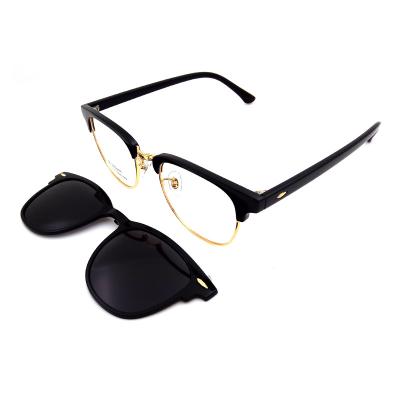 China For Clip On Glass Ultem Optical Frame Metal Ready Stock High Quality Clip On Sunglasses for sale