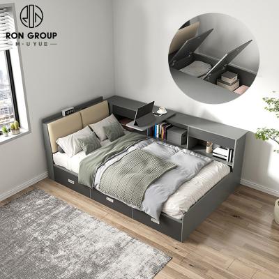 China Storage Wholesales High Quality Cheap Furniture Apartment Pension Simple Size Modern Simple Use Bedroom With Storage for sale