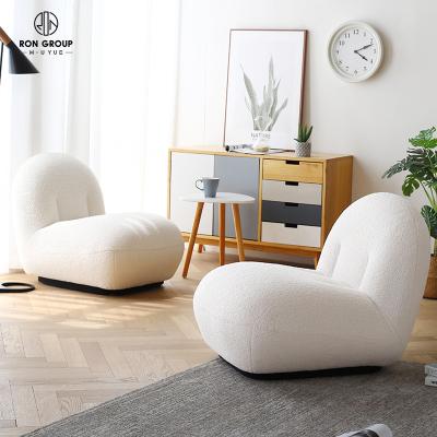 China Soft Lazy Chair Chaise Lounge Velvet Leisure Sofa Accent Recliner Sofa Armchair Wool Curly Teddy Lazy Armchair for sale