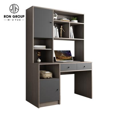 China With Monitor Storage Kids Computer Survey Table Office Workstation Home Office Wood Modern Desk With Bookcase Chair for sale