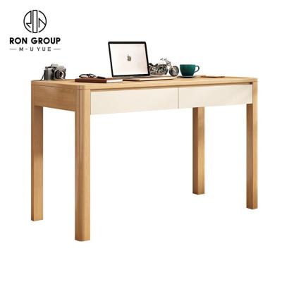 China With Monitor Storage Farmhouse Solid Wood Round Corner Makeup Dressing Table Desk For Home Office With Drawers for sale