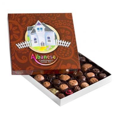 China Recyclable Wholesale Best Selling Personalized Viable Custom Packaging Empty Truffle Chocolate Paper Gift Box With Inserts for sale