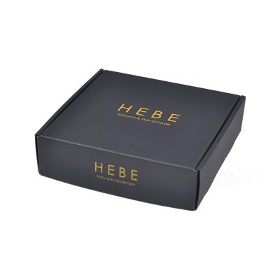 China Wholesale Custom Printed Size Logo Shipping Mailer Paper Boxes Recyclable Black Corrugated Paper Packaging Box for sale