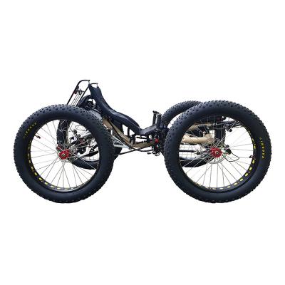 China Import Duty 4x4 500watt Motor 4 Tire Electric Off-Road Quad Bike Recumbent Bike Luxury Free Custom Hand Made Fat Bike Recumbent Price for sale