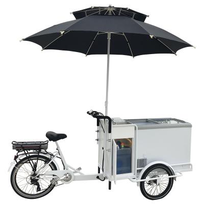 China Factory Direct Steel Street Three 20inch Ice Cream Wheeled Electric Bicycle for sale