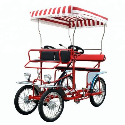 China Flat Land Passenger 4 Seater Pedal Quadricycle Bike For Sale for sale