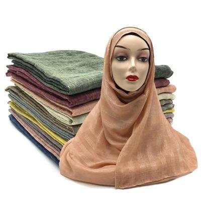 China 2021 new boutique solid color women's hijab soft viscous female hijab long spring muslim shawl scarf wholesale elegant spring for sale