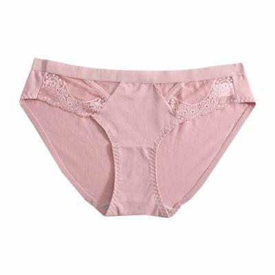 China Hot Korean Teen Bikini Girl Girls Underwear Lace Cotton Panties Women High Quality Sexy Breathable Briefs Panties for sale