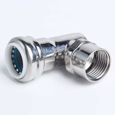 China Water Tubing SS316 Stainless Steel Quick Connect Fittings Pure Water Hot Water Pipes and Fittings Screw Thread Pipe Fittings for sale