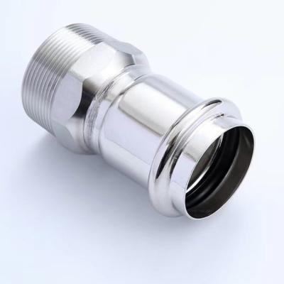 China System Water Pressure Pipe Fittings Press Fittings Ss 304 Pro 316 Steel Pipes And Fittings Elbow Tee Connector for sale