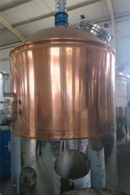 China 2000L micro beer brewing equipment with red copper brewhouse for sale