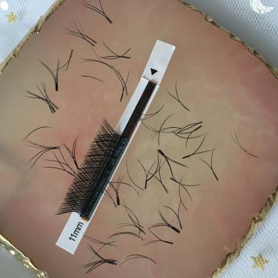 China Natural YY Shape Wholesale Price 0.07 C D Loop Handmade Mix Size 2D Eyelashes Premade Eyelash Extensions for sale