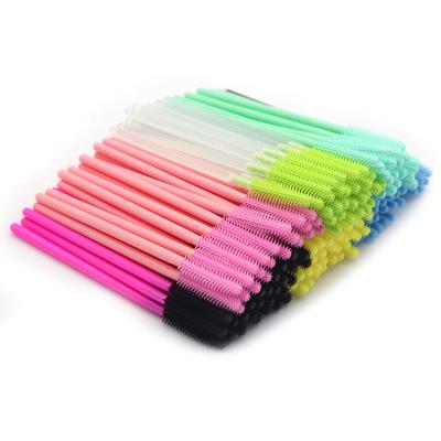 China Lady Beauty Bulk Eyelash Sweep Disposable Eyebrow Lash Silicone Mascara Wands Extensions for sale