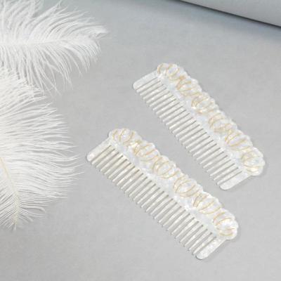 China Anti Acetic Acid Portable White Hair Comb Portable Single Cushion Comb for sale