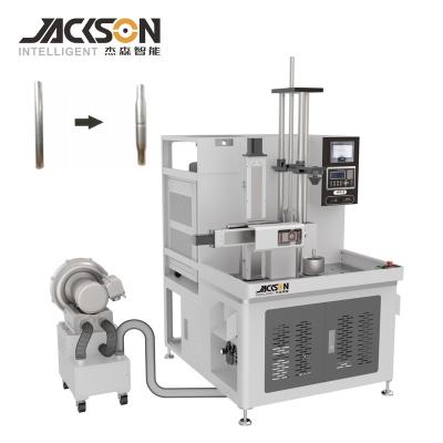 China JS Servo Laser Efficient Automatic Stainless Steel Metal Flask Making Machine Cup Tumbler Thermos Flask Bottle Splitting Cutting Machine for sale