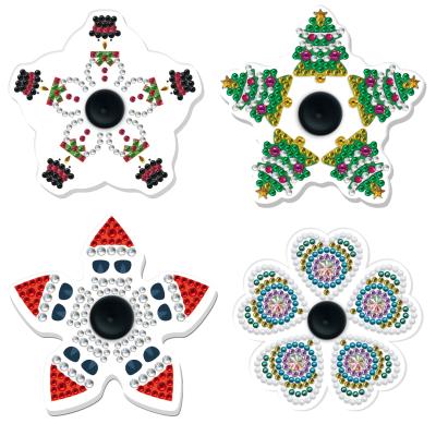 China Plastic 5D DIY Busty Person Spinner Diamond Painting Gyro Cartoon Christmas Cross Ctitch Kits Mosaic Embroidery Relaxing Toys For Kids for sale