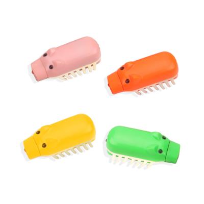 China Kids LED Pig Cat Toy Novelty Mini Micro Moving Pig Light Toys LED Pig Electronic Running Toy For Children for sale