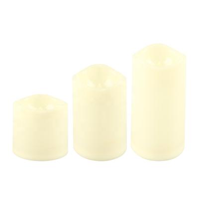 China 3 PCS Flameless SET Remote Control Electronic Led Candle Flame for Battery Operated Flameless Led Candle Votive Candles for sale