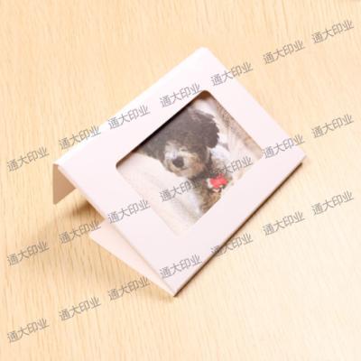 China Recyclable Custom Degradable Kraft Folding Card Photo Frame Greeting Card Blessing Bundle Cards Paper Box for sale