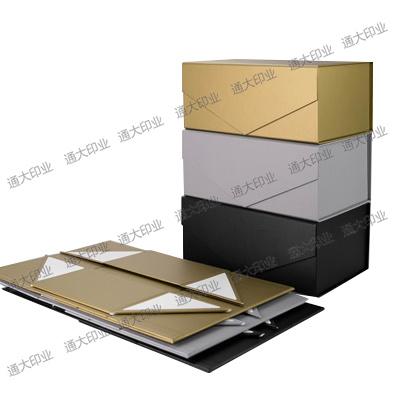 China Recycled Materials Customized Large Gift Box Environmental Protection Clamshell Folding Gift Box Magnetic Tiled Packaging Paper Box for sale