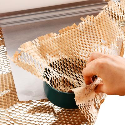 China 100% Virgin Wood Pulp Imported 380mm Width White Honeycomb Paper For Packaging for sale