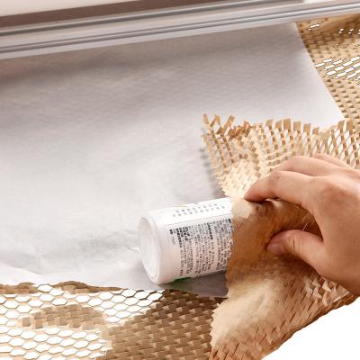 China Waterproof 380mm Width Logistics Biodegradable Eco Friendly Recyclable Packaging Envelope Protective Compostable Gift Cushioning Gift Honeycomb for sale