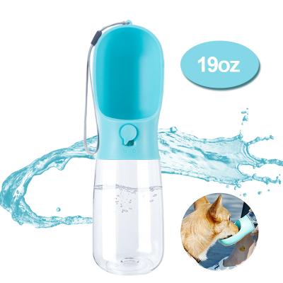 China Stored Portable 550ml Dog Water Bottles Color Plastic Water Bottle With Storage for sale