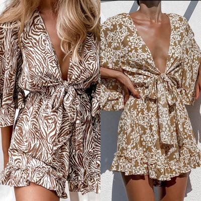 China 2021 Hot Sale Floral Fashion Breathable Breathable Plus Size Dress And Skirts Elegant Women Classy Dresses for sale