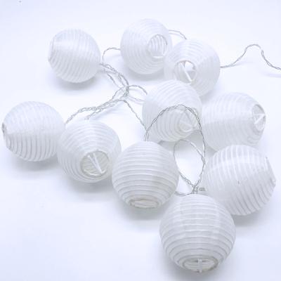 China Outdoor 3 Inch Party Light Popular Decoration 4.75m Light Popular Decoration 4.75m Outdoor DC LED Power Adapter Summer Garden String Light Lantern Colorful X04 for sale