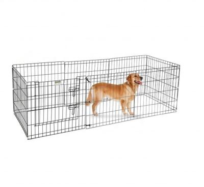 China Breathable Barrier Pet Puppy Play Pen Exercise Cage 8 Metal Panels Dog Pen for sale