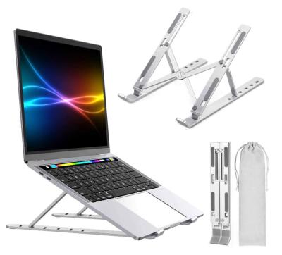 China Portable Laptop Table Cooling Stand Computer Accessories Stand (Size) Notebook Adjustable Aluminum Foldable Stand Holder for sale