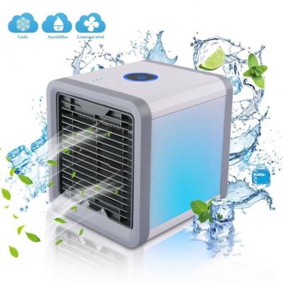 China Portable Air Conditioner Mini USB Air Cooling Cooler Fan Humidifier Light Desktop Purifier Portable Air Conditioner 7 Colors for Office Bedroom for sale