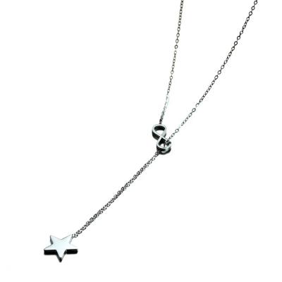 China Trendy Personalized Couple Statement Star Infinity 316 Stainless Steel Necklace for sale