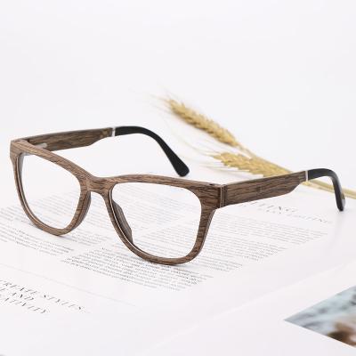 China Anti Blue Light Glasses Anti Blue Computer Reading Glasses Handmade Wooden Eye Glasses Replaceable Optical Sight Glasses for sale