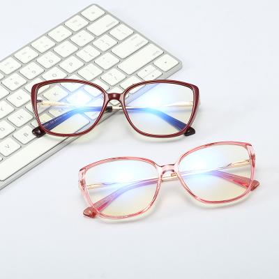 China Custom LOGO TR90 Anti UV Blocking Computer Blue Light Glasses Blue Light Blocking Goggles for sale