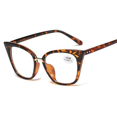 China Fashion High Quality Women's Slim Hot Selling Custom Cateye Luxury Reading Glasses for sale