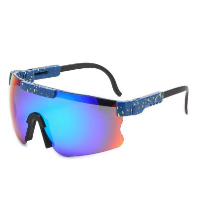 China Unisex Oversized Polarized Sports Sun Glasses Sun Lenses Cool Eyewear Big Outdoor Men's Sports Sunglasses Recycling for sale