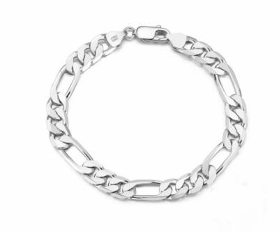 China Fashion Trend Hip Hop Cuban Customized Sterling 925 Silver Women Couple Men Bracelet for sale