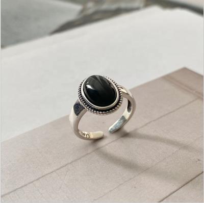 China 2021 Casual/Sporting Hot Selling Silver Jewelry For Women Tai Sliver Waterproof Geometric Adjustable Rings for sale