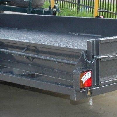 China Standard Tandem 14 X 6’3 Car Trailer Hauler , Car Flatbed Trailer 2000kg Load Capacity for sale