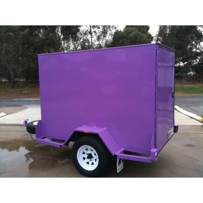 China Custom 6 X 4 Enclosed Trailer , Small Enclosed Cargo Trailers Single Axle for sale