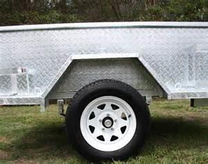 China 6X4 Galvanised Off Road Trailer With Heavy Duty Axle / 450mm High Side for sale