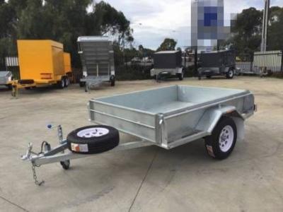 China 7x 5 Hot Dipped Galvanised Single Axle Trailer 750KG for sale