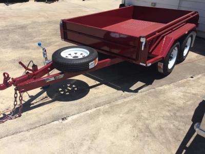 China Heavy Duty Industrial 10x5 Tandem Box Trailer 2000KG Wtih Rolled C / Plate Floor for sale