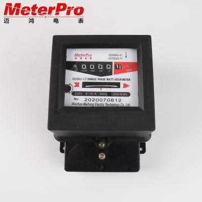 China Hot Selling Mechanical Watt Hour Meter Single Phase Analog Inductive Wattmeter DD862 for sale