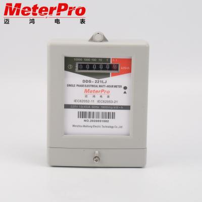 China Hot Sale Single Phase KWH Meter Static Analog Wattmeter DDS-121L for sale